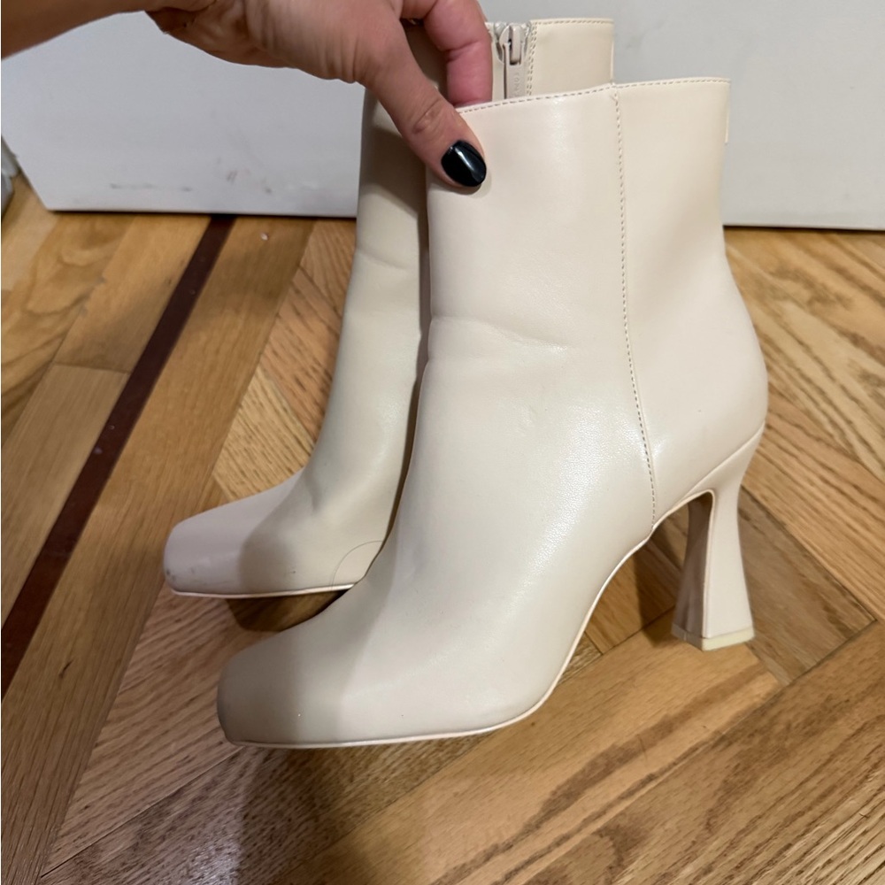 Circus by Sam Edelman Cream Heeled Boots
